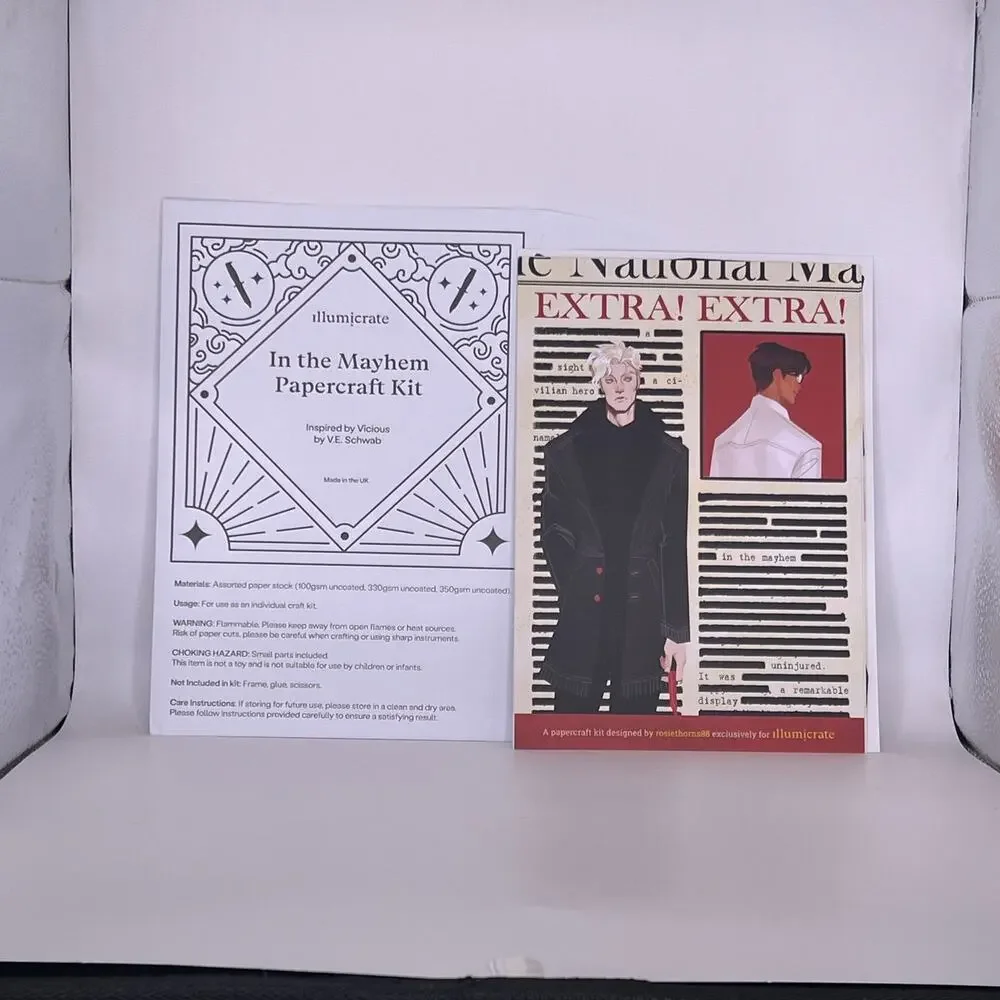 Illumicrate Vicious Papercraft Kit - V.E. Schwab June 2026 Subscription Box Item